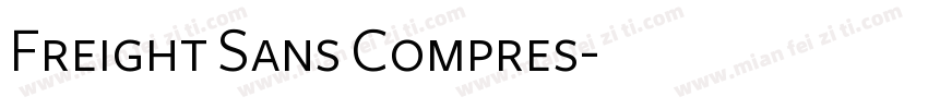 Freight Sans Compres字体转换